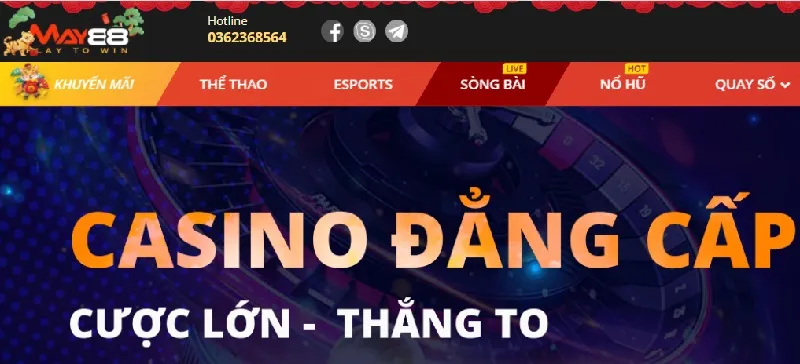 Các sòng Casino live May88 thú vị