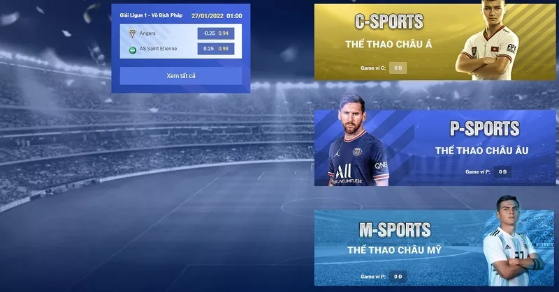 Cược thể thao cùng thần tượng thế giới ngay hôm nay trên Sky88