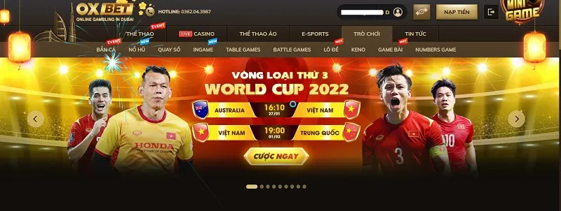 Đăng nhập nhà cái hàng đầu - Trải nghiệm trò chơi đỉnh cao