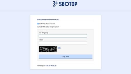 Làm gì khi quên mật khẩu Sbotop