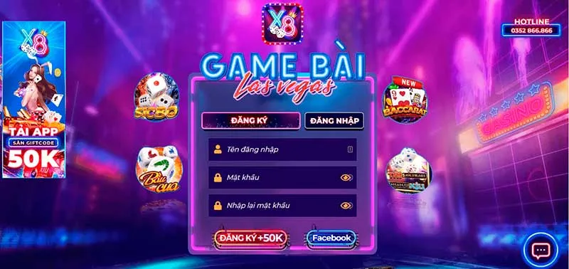 Đăng ký tại x8 club