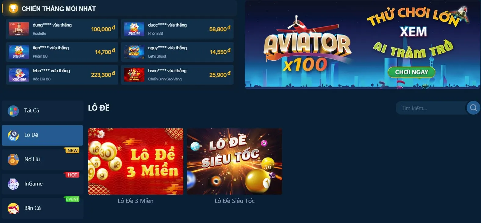 Chơi lô đề ở Lucky 88