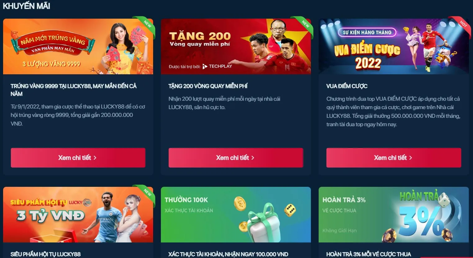 Khuyến mãi hấp dẫn của Lucky 88